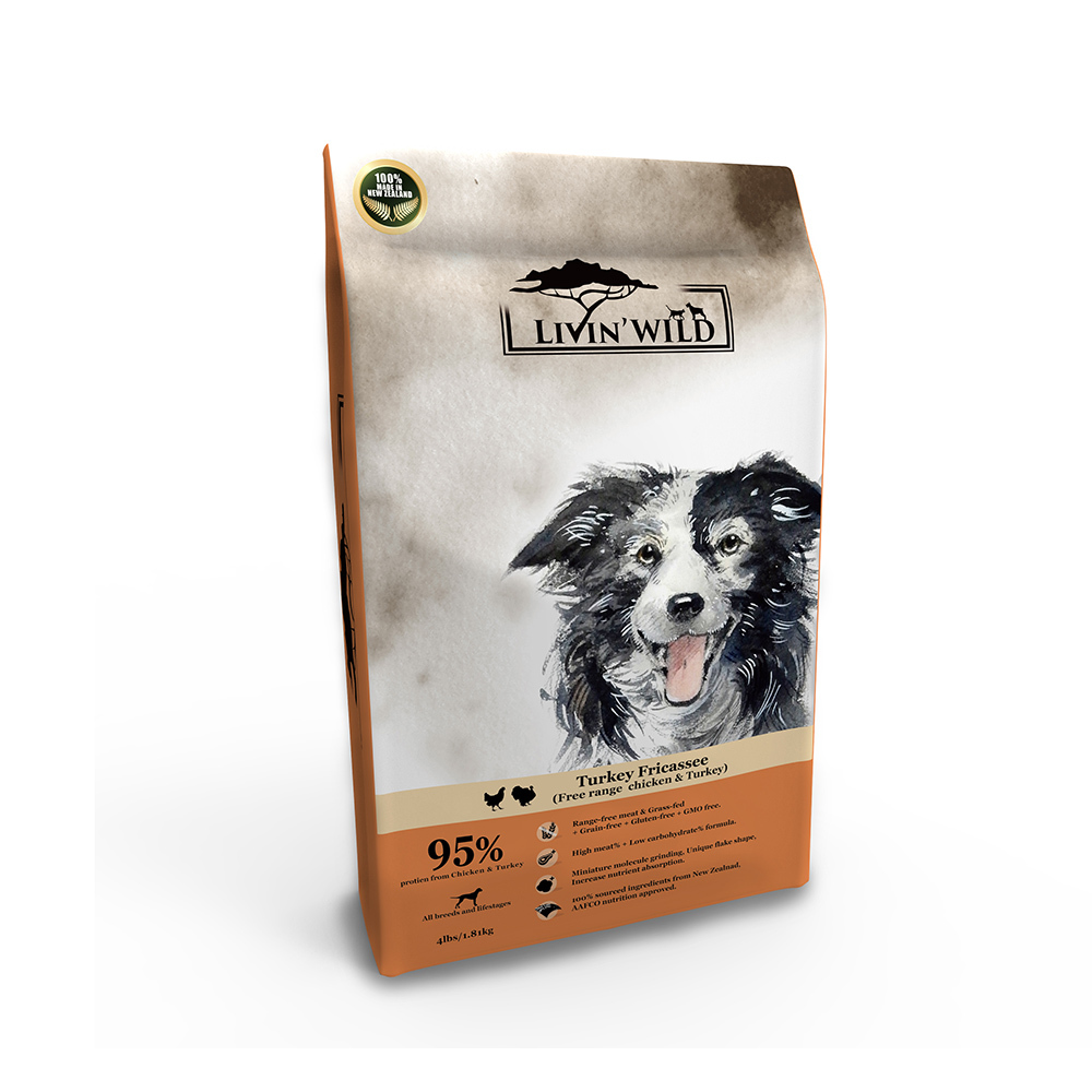 Livin’Wild 野宴 無穀全齡犬飼料 (雞肉/牛羊/鴨鹿) 4LB/15LB