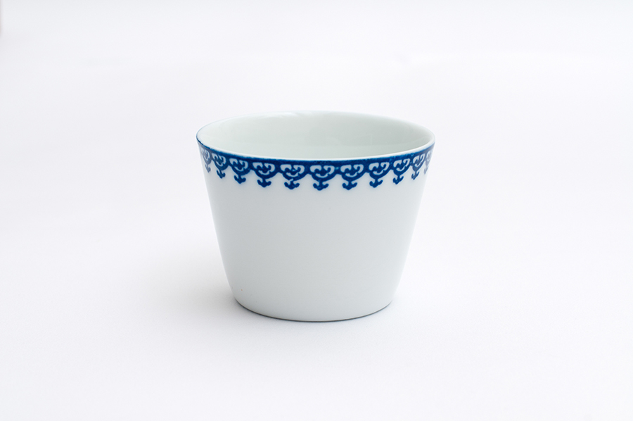 東屋-染付蕎麥豬口/瓔珞