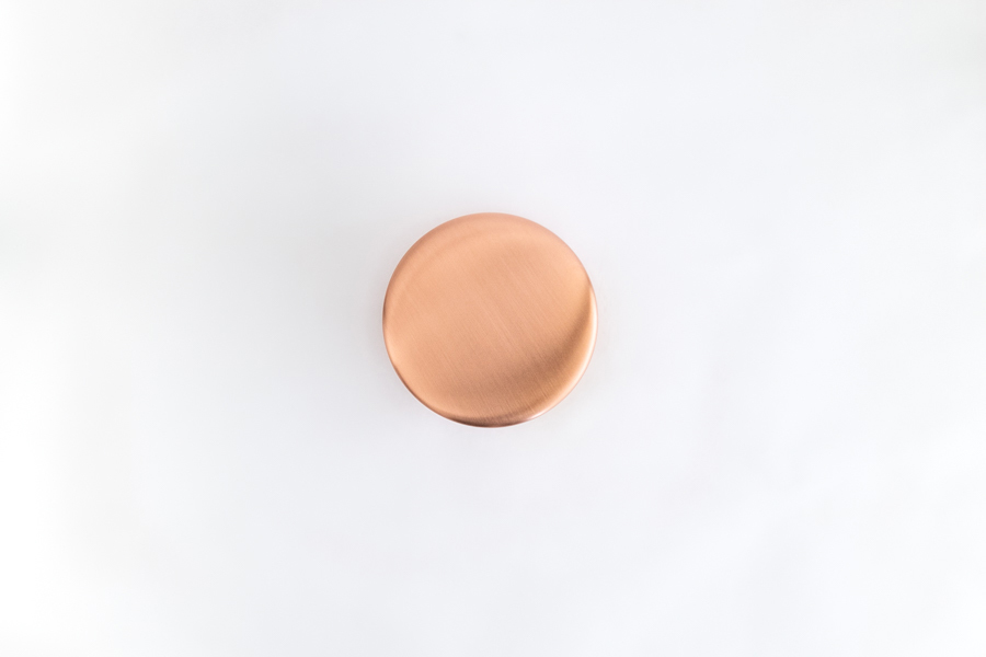 東屋-茶筒 中/銅/上蠟