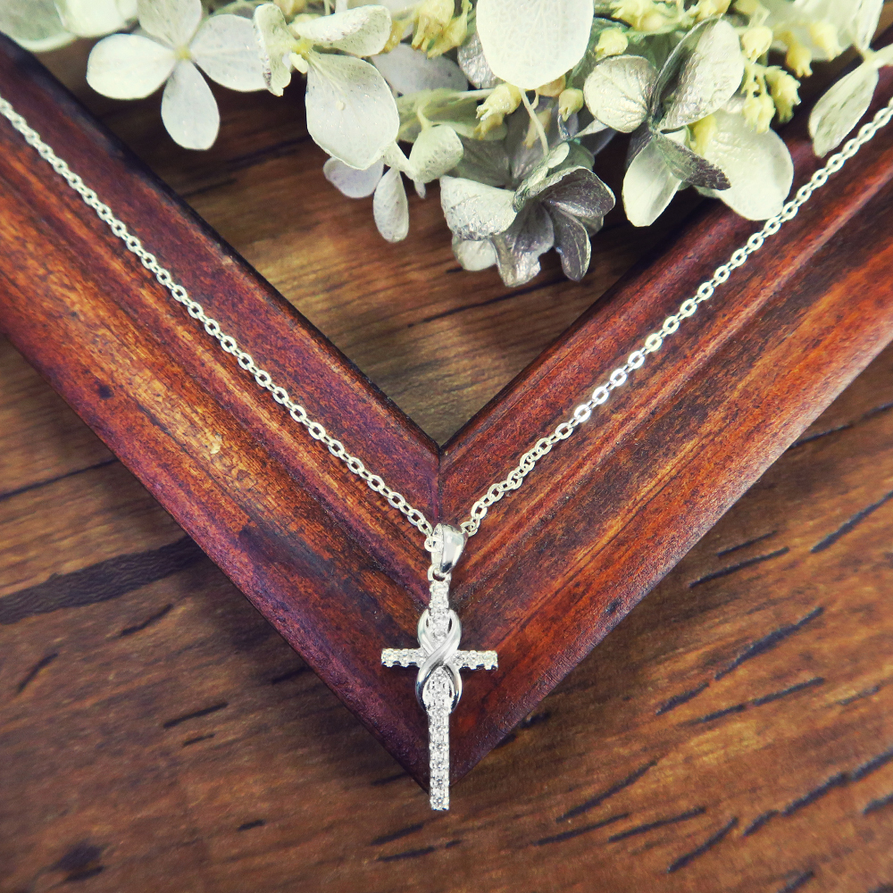 無限守護 十字架 純銀項鍊 (16吋/18吋可選)