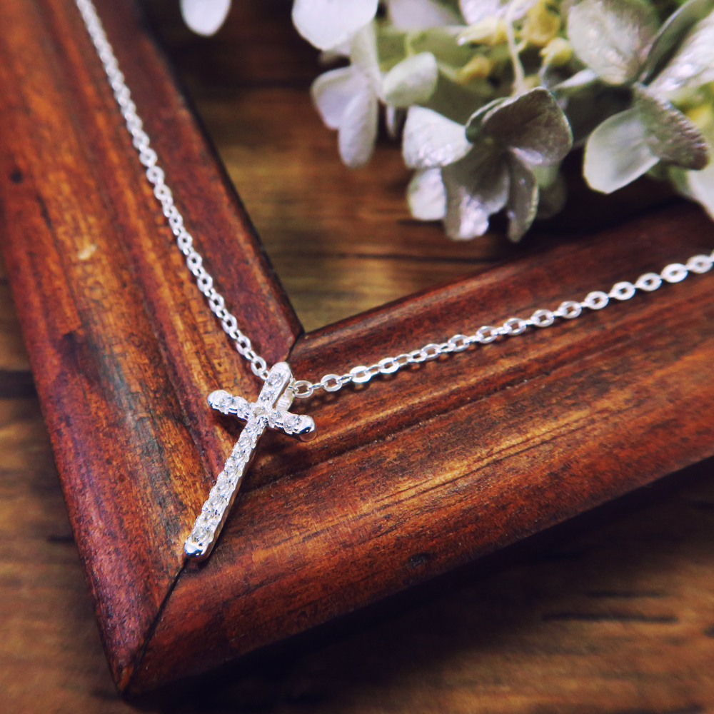閃耀光芒 十字架 純銀項鍊 (16吋/18吋可選)