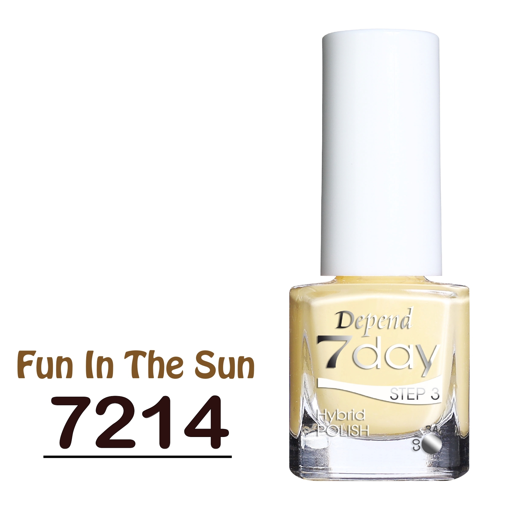 7day 仿GEL甲快乾甲油 7214 奶嫩黃色 (不透明)