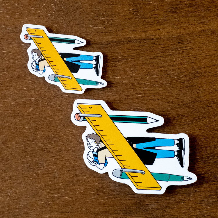 SPPPP｜Flying Boys｜霧面防水貼紙｜文具戰鬥機