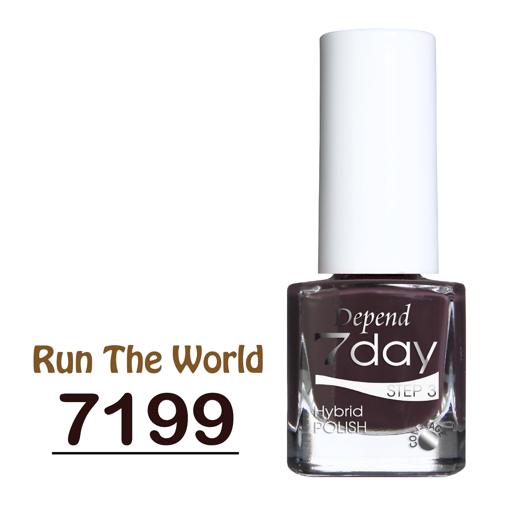 7day 仿GEL甲快乾甲油 7199 深邃莓棕色 (不透明)