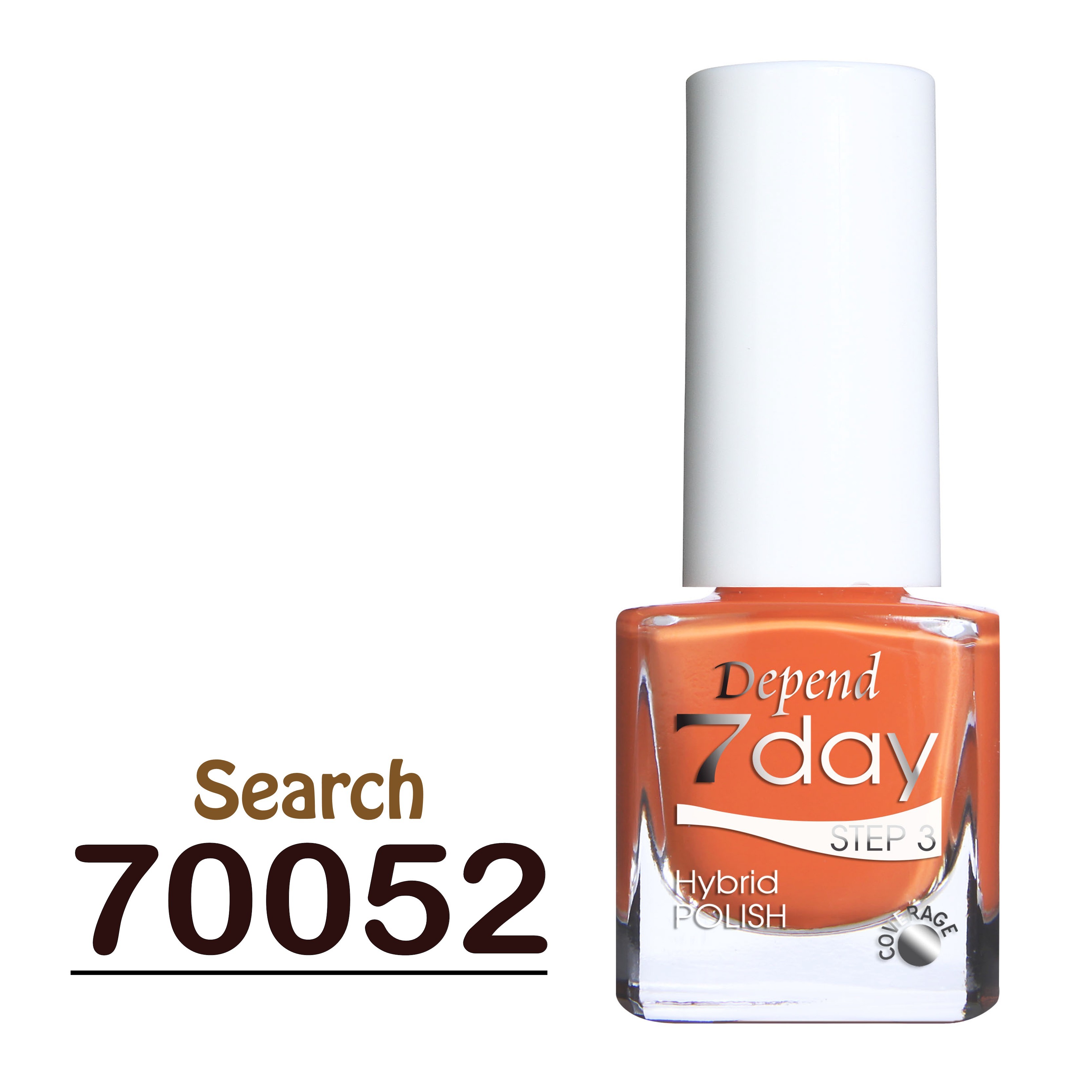 7day 仿GEL甲快乾甲油 70052 鮮橙果汁色 (不透明)