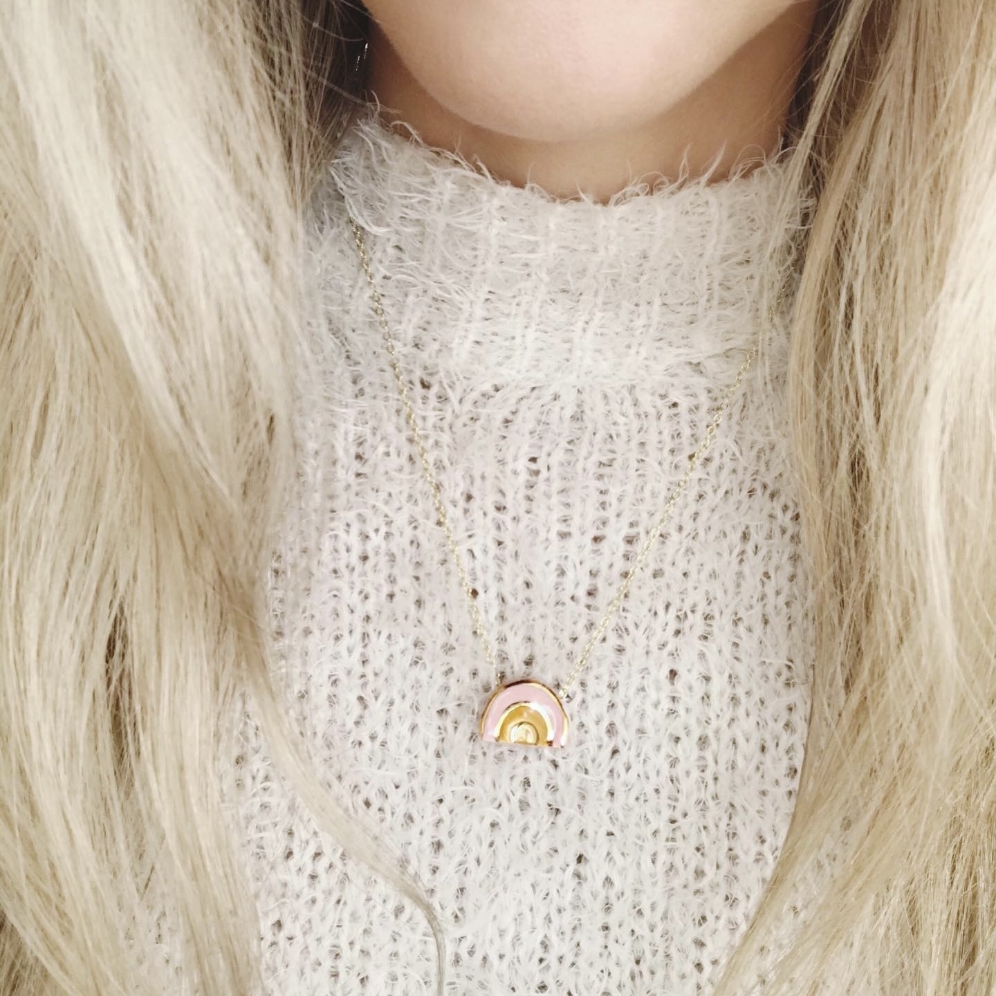 粉紅雲 · 彩虹吊墜香薰頸鏈 | ROBIN LEE ESSENTIALS