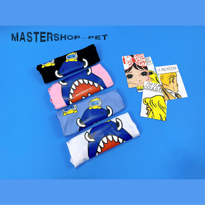 MASTERSHOP🔥🔥 潮牌背心 鲨鱼背心 优质婴儿布料 不刺激皮肤 4色选择 白/粉/黑/蓝