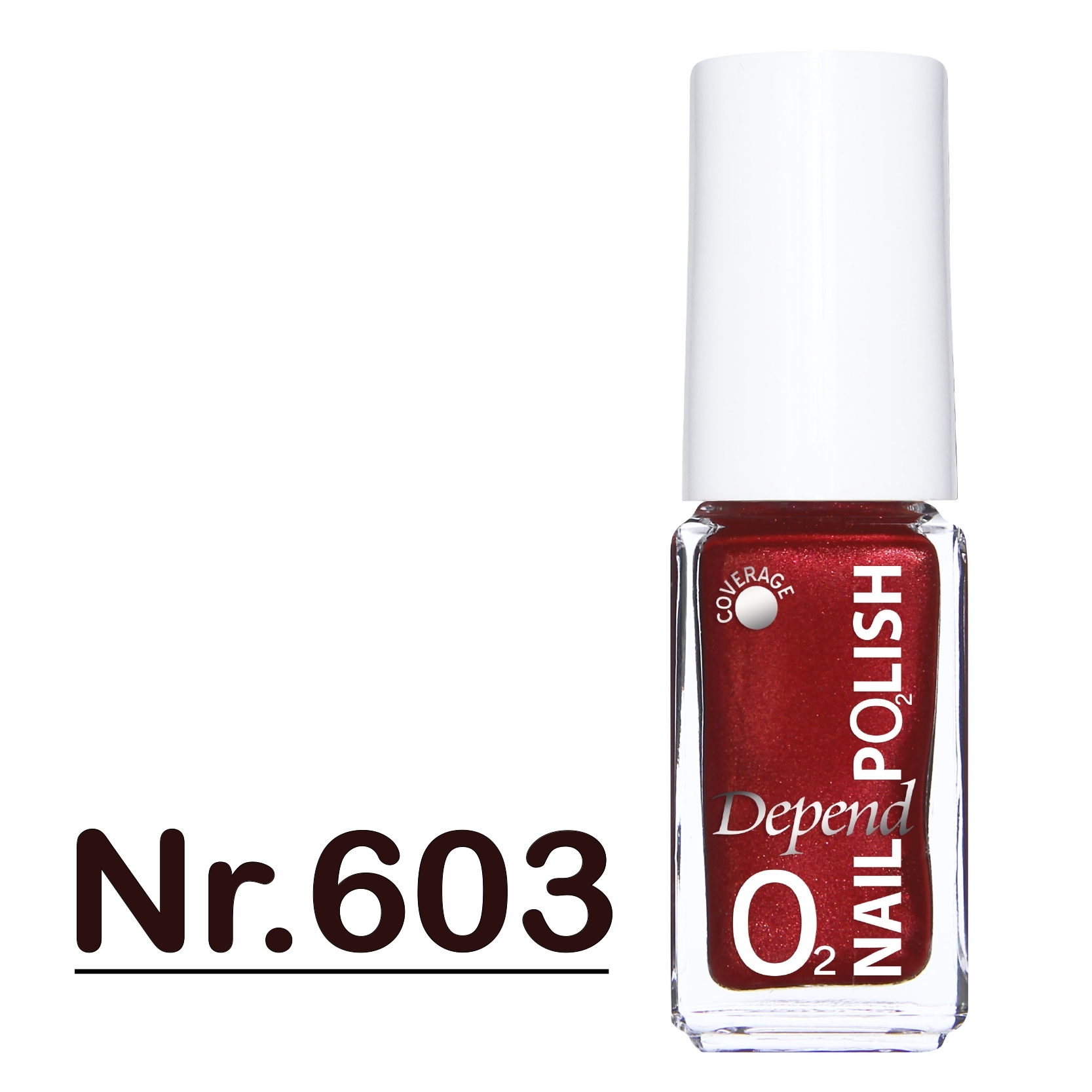 O2 甲油 603 顯白珠光酒紅色 (不透明)