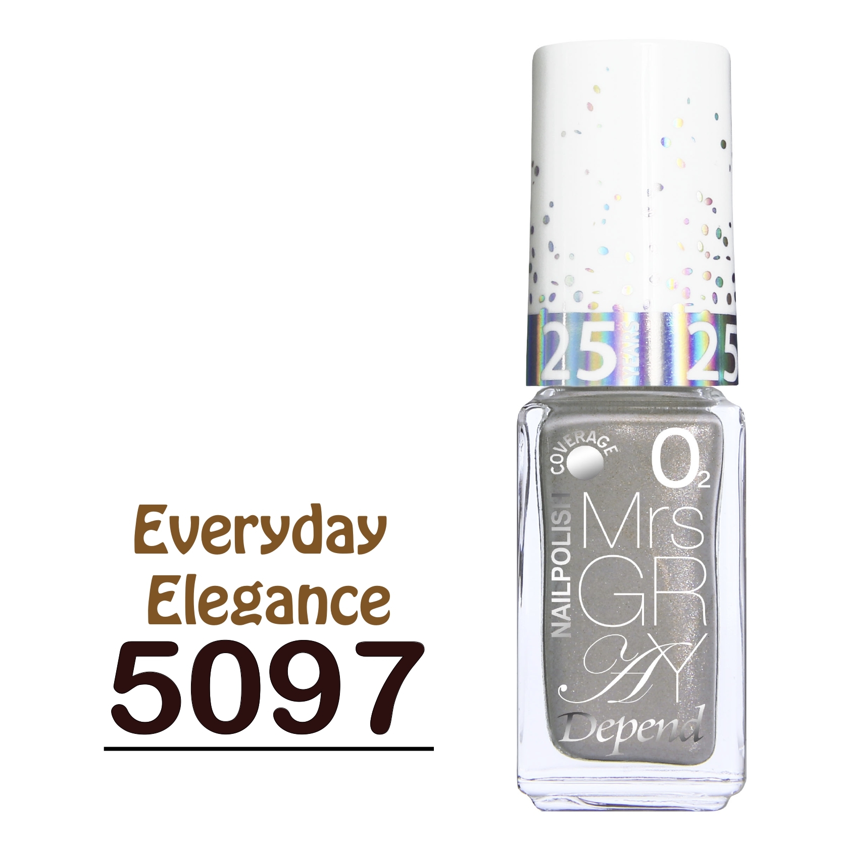 O2 甲油 Nr.5097 淺啡灰珠光幻彩 (不透明)