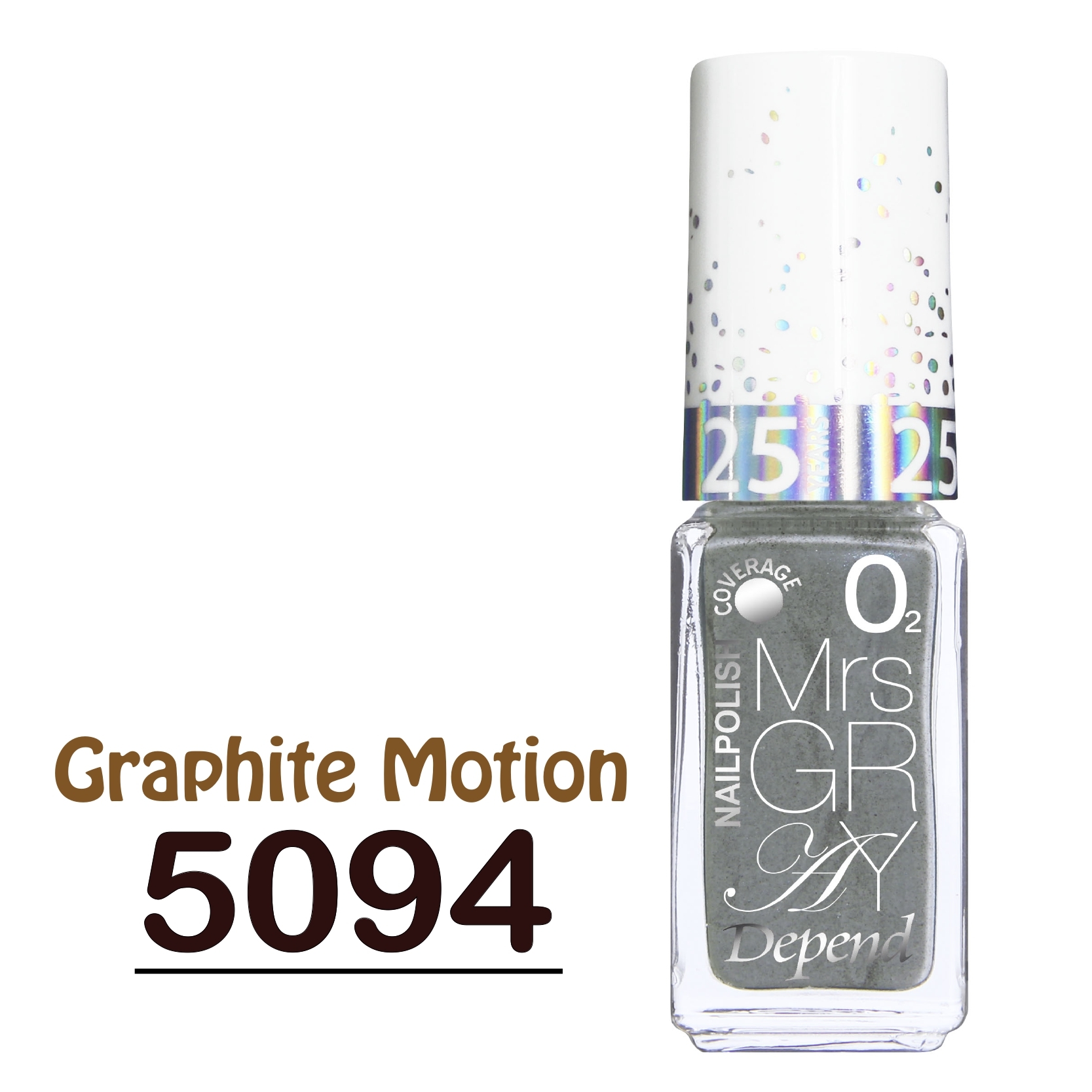 O2 甲油 Nr.5094 深灰珠光幻彩 (不透明)