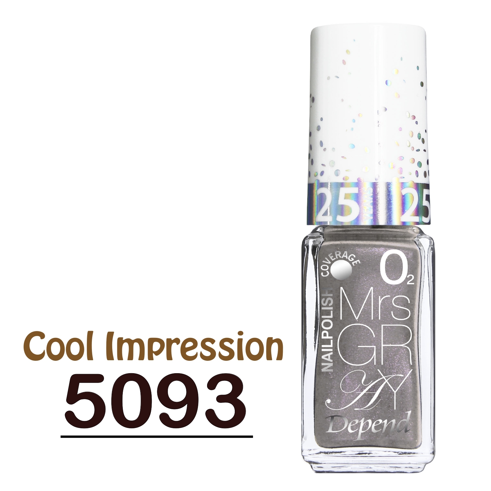 O2 甲油 Nr.5093 灰紅珠光幻彩 (不透明)