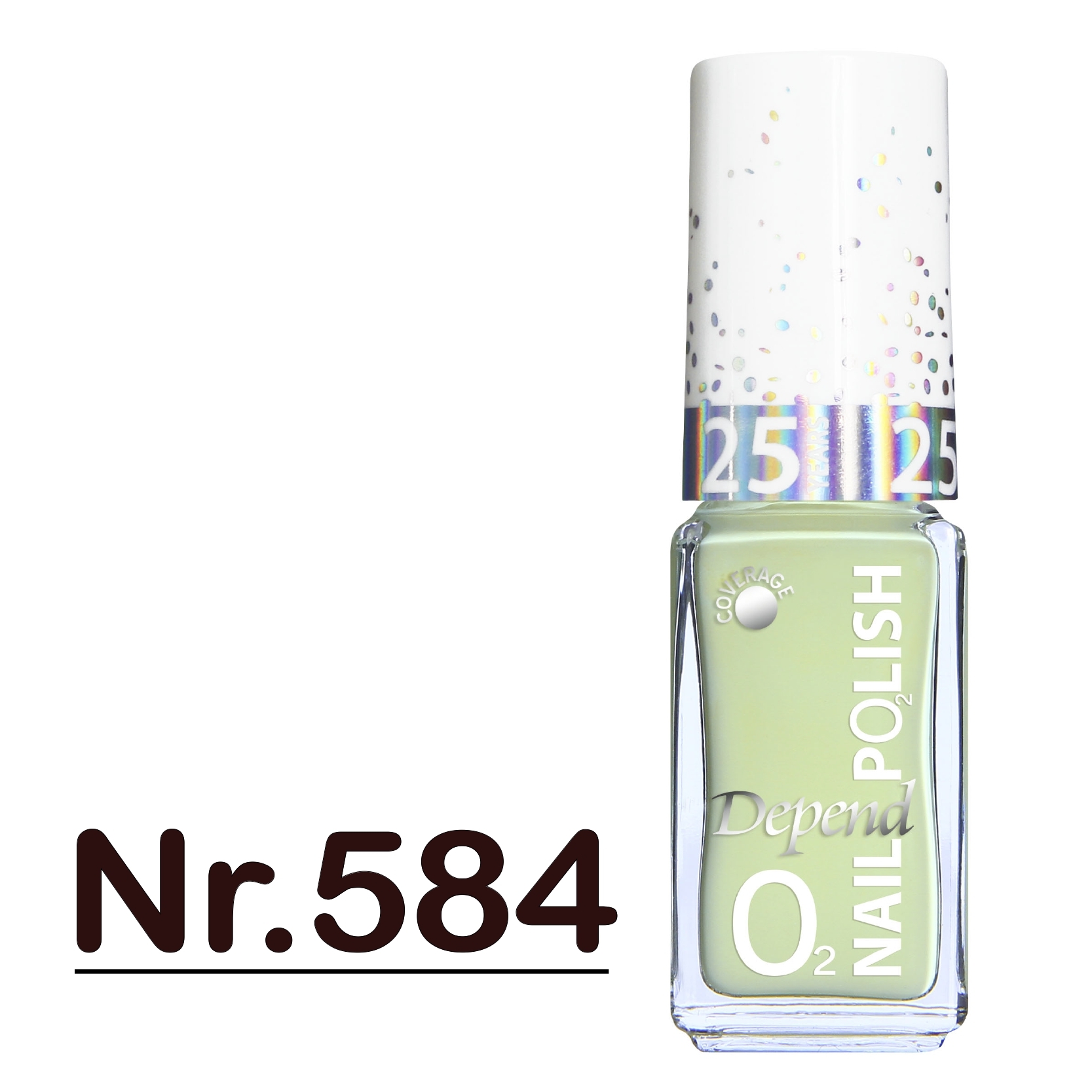 O2 甲油 584 粉綠色 (不透明)