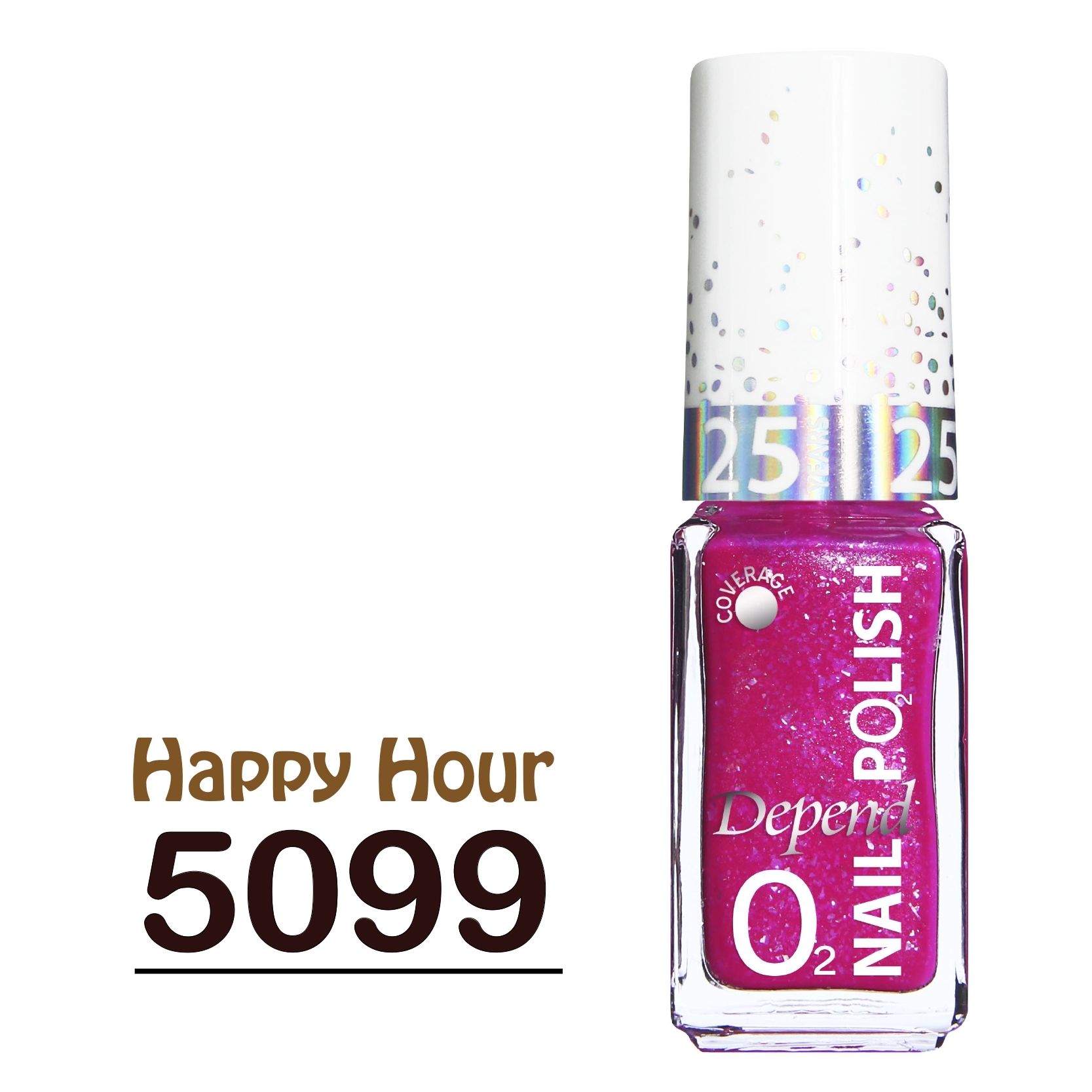 O2 甲油 5099 輕粉紅珠光閃粉(不透明)