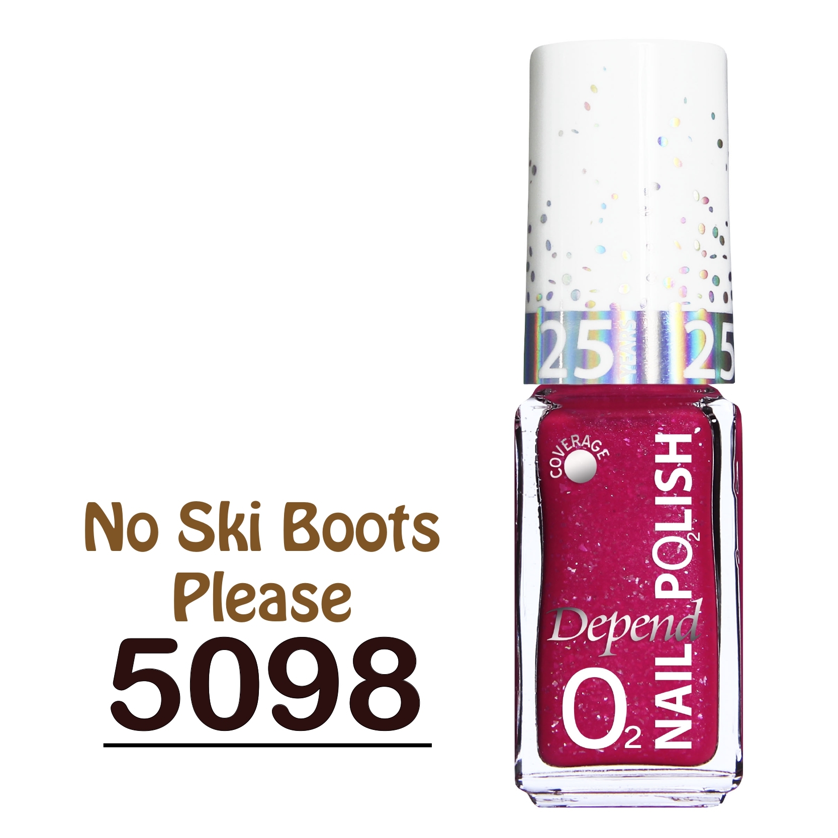 O2 甲油 5098 珊瑚紅珠光閃粉(不透明)