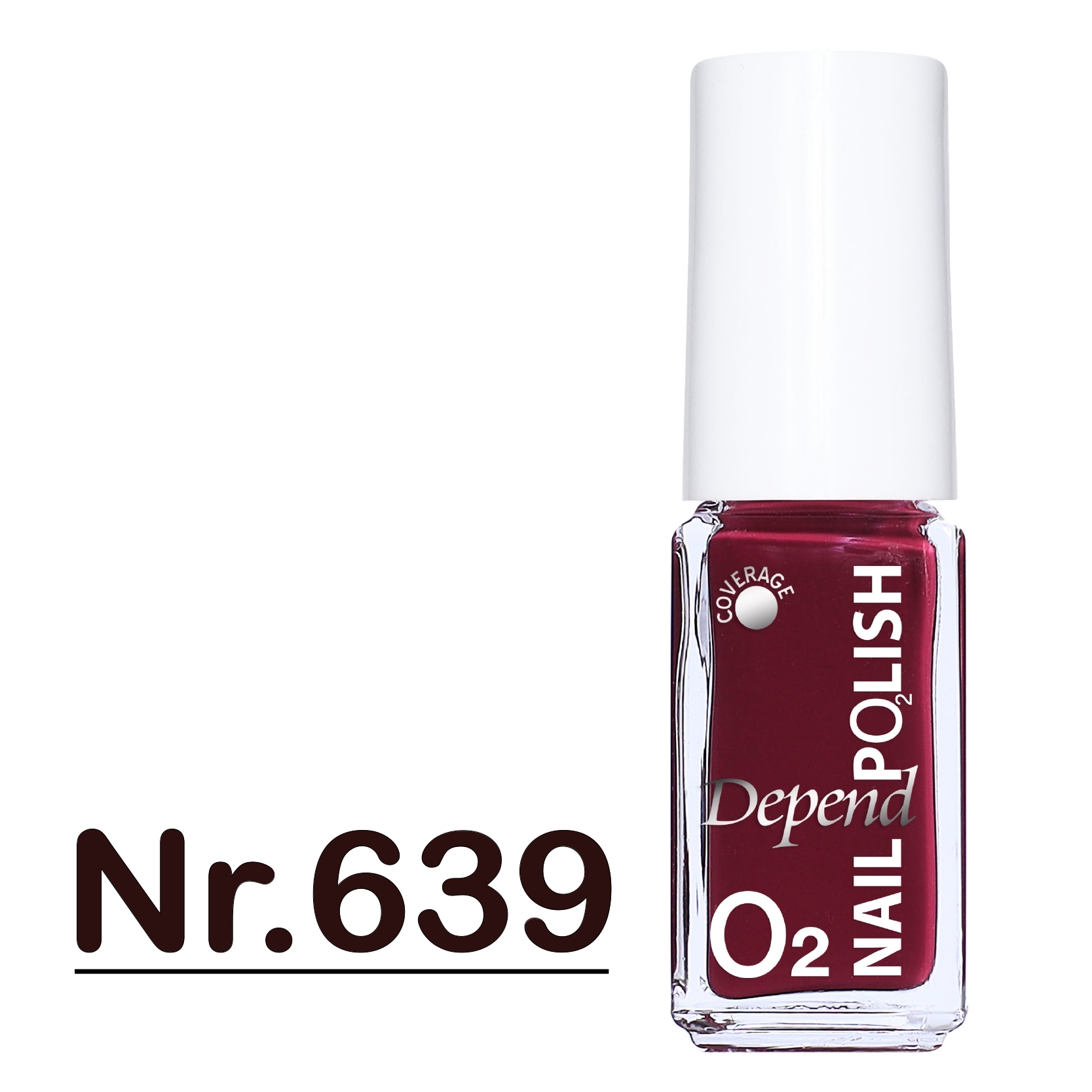 O2 甲油 639 復古酒紅色 (不透明)