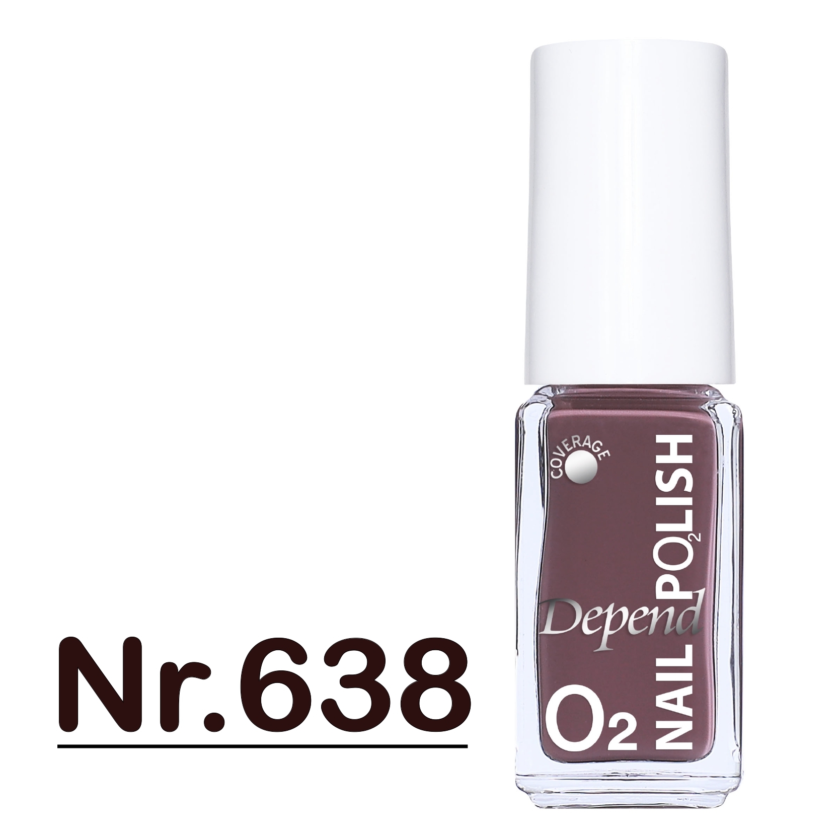 O2 甲油 638 偏紫咖啡色 (不透明)