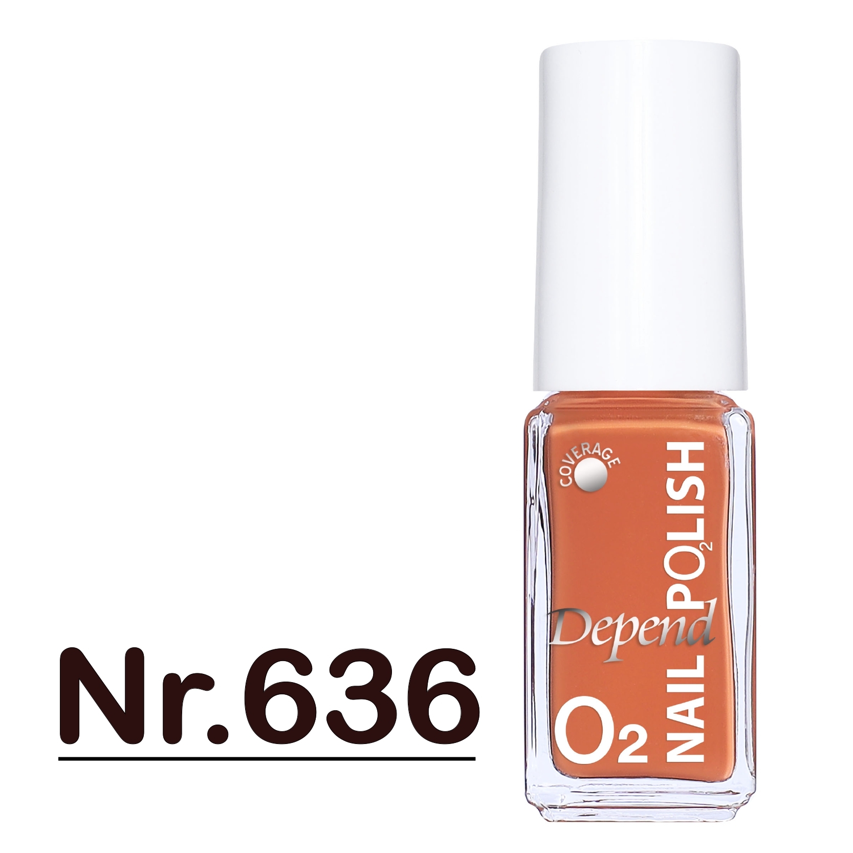 O2 甲油 636 偏橘南瓜色 (不透明)