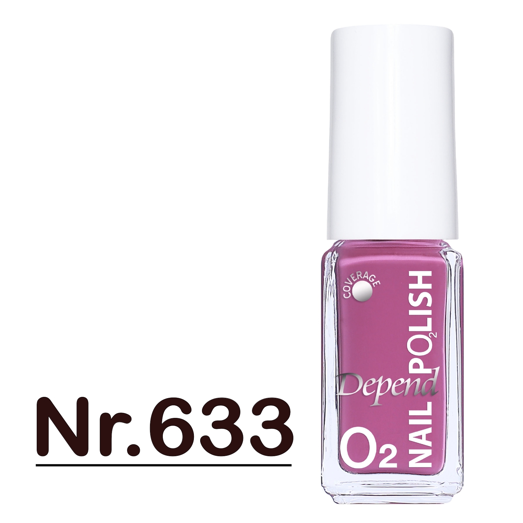 O2 甲油 633 溫柔玫紫色 (不透明)
