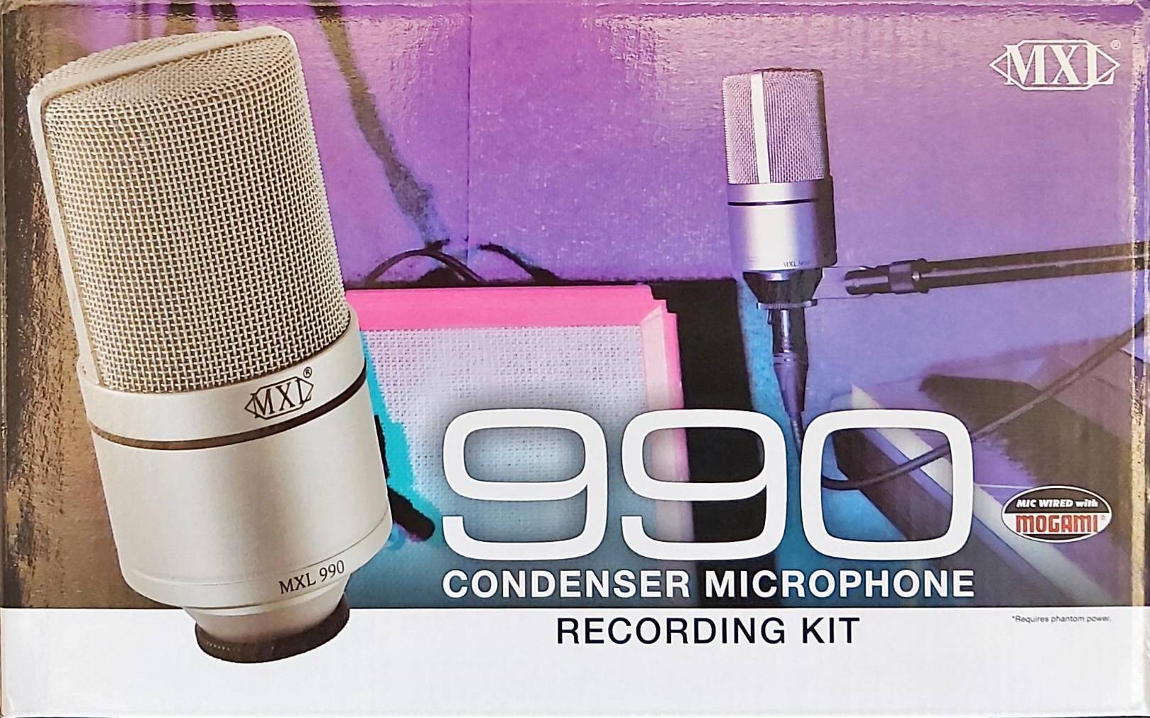 MXL 990 大震膜 電容式 麥克風 (含避震架 轉接頭  搭贈麥克風線)