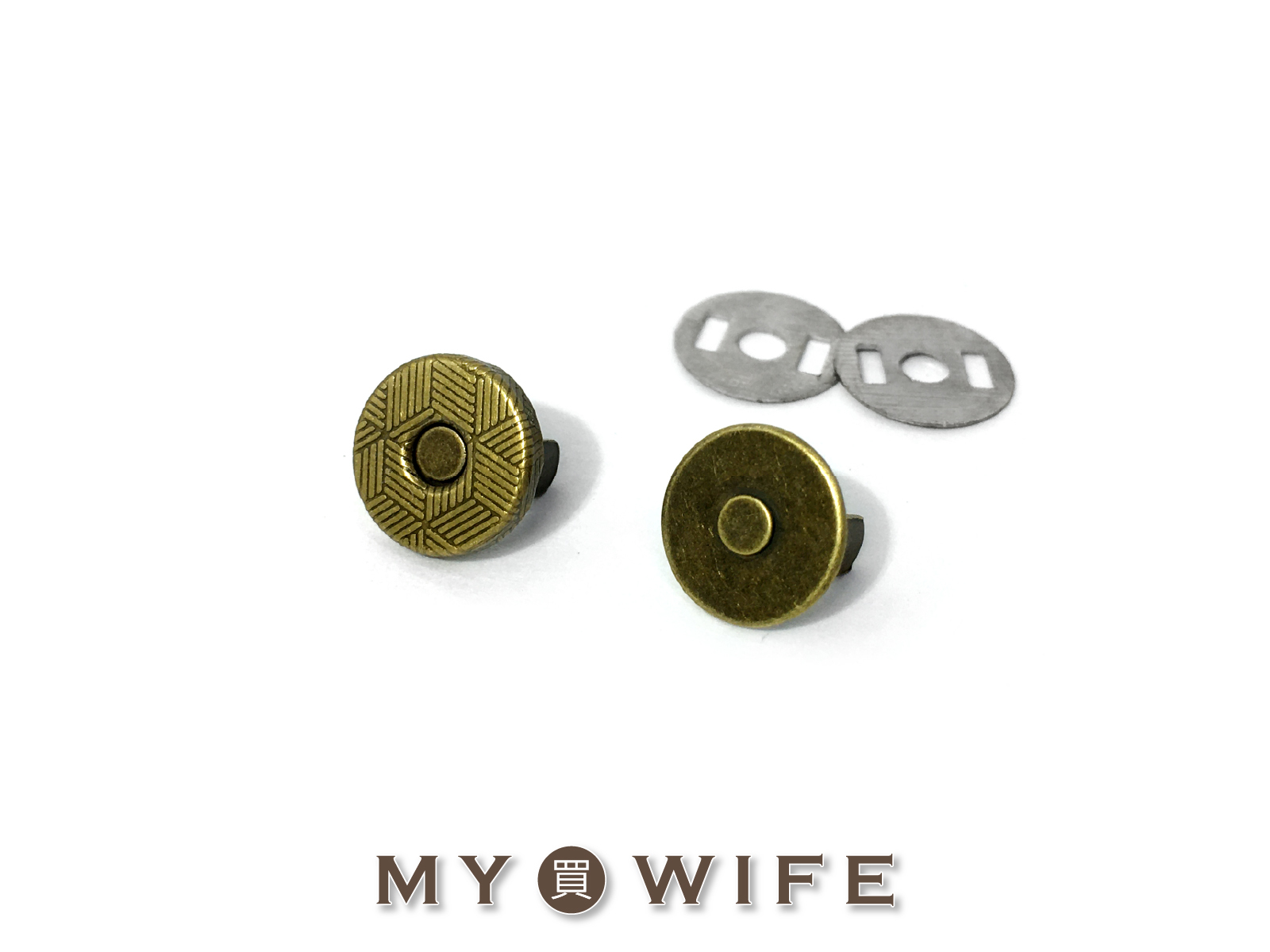 10mm插式磁釦(薄)_5色(10入)