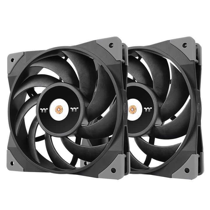 米特3C數位–TT 曜越 鋼影 TOUGHFAN 12 高風壓風扇/雙顆/CL-F082-PL12BL-A