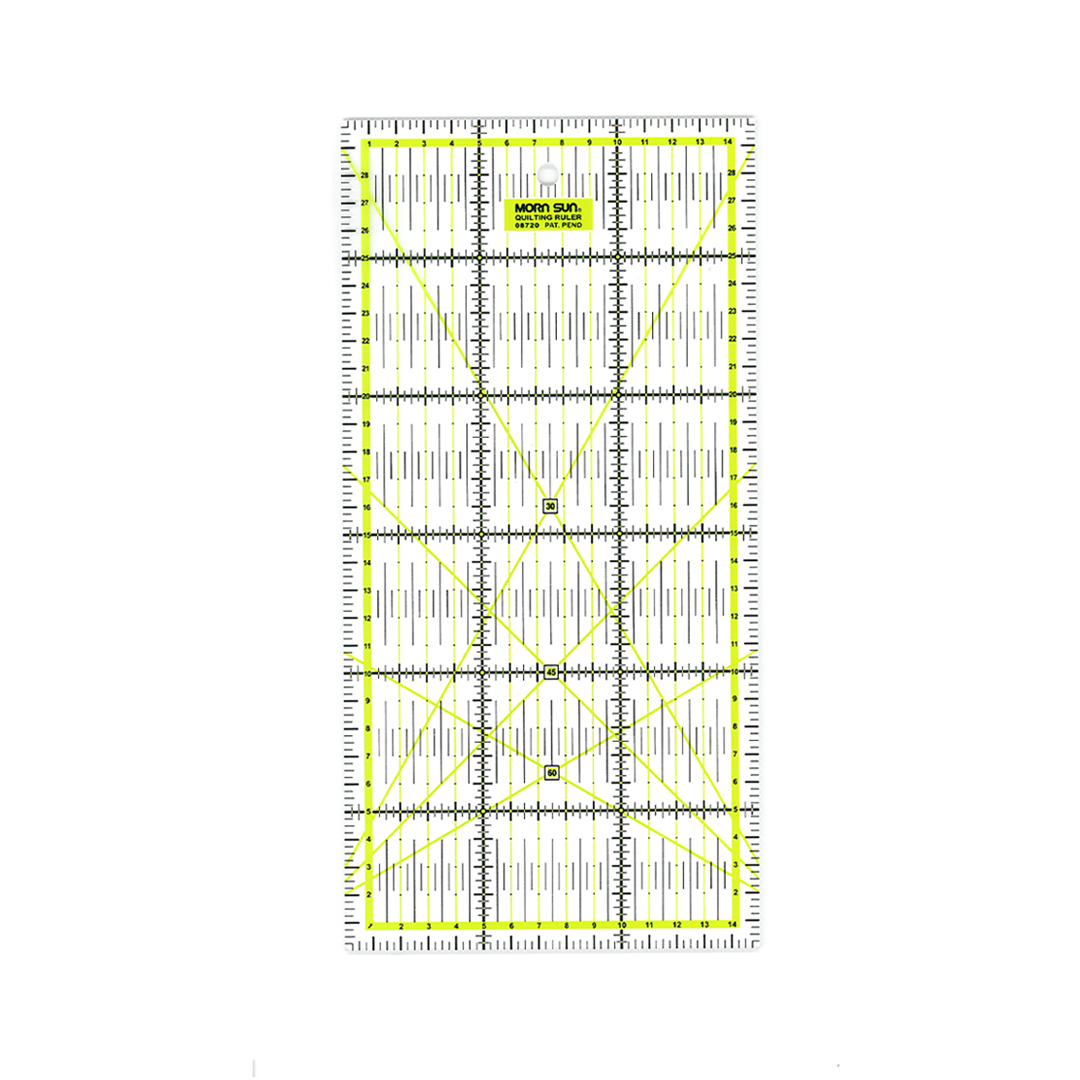 【30x15cm裁縫專用定規尺】拼布製圖尺/縫份尺/拼布尺 專利雙色印刷 深淺布均適用