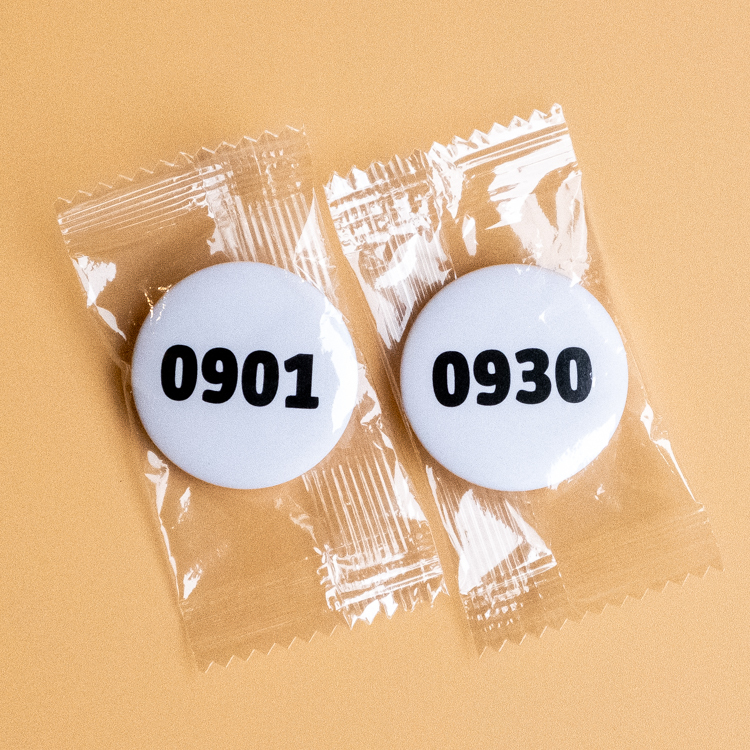 atthattime｜9月｜白色｜日子胸章