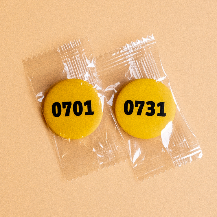 atthattime｜7月｜黃色｜日子胸章