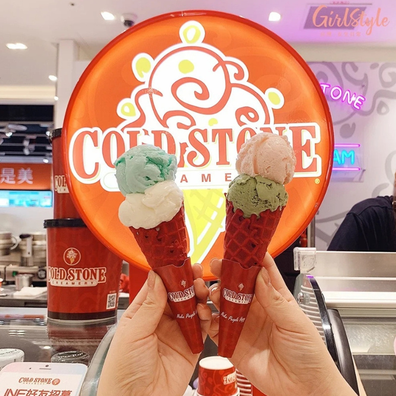 COLD STONE Take it 雙球冰淇淋+原味甜筒