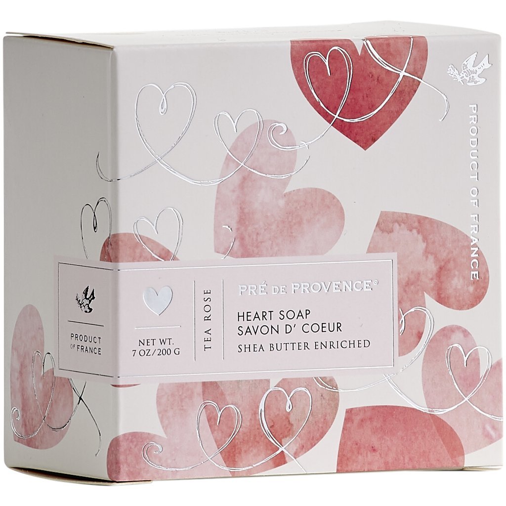 【Pré de Provence】法國普羅旺斯心形手工皂 (玫瑰花) 禮盒200g