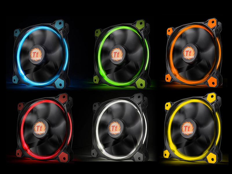 米特3C數位–TT 曜越 Riing 12 LED 風扇 藍/綠/紅/白/橘/黃