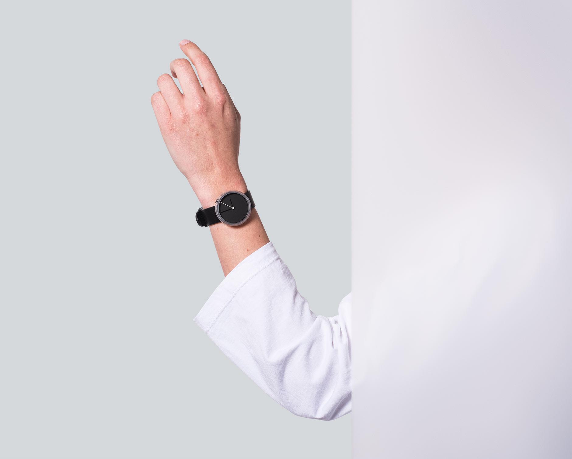 AÃRK｜PRISM 簡約設計皮革腕錶（黑、白、玳瑁、金、銀）