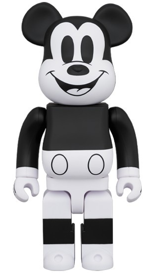 BE@RBRICK MICKEY MOUSE (B&W 2020 Ver.)1000％