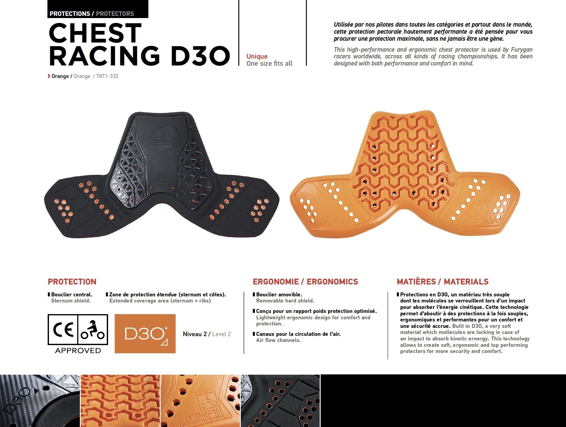 FURYGAN Chest Racing D3O 護具