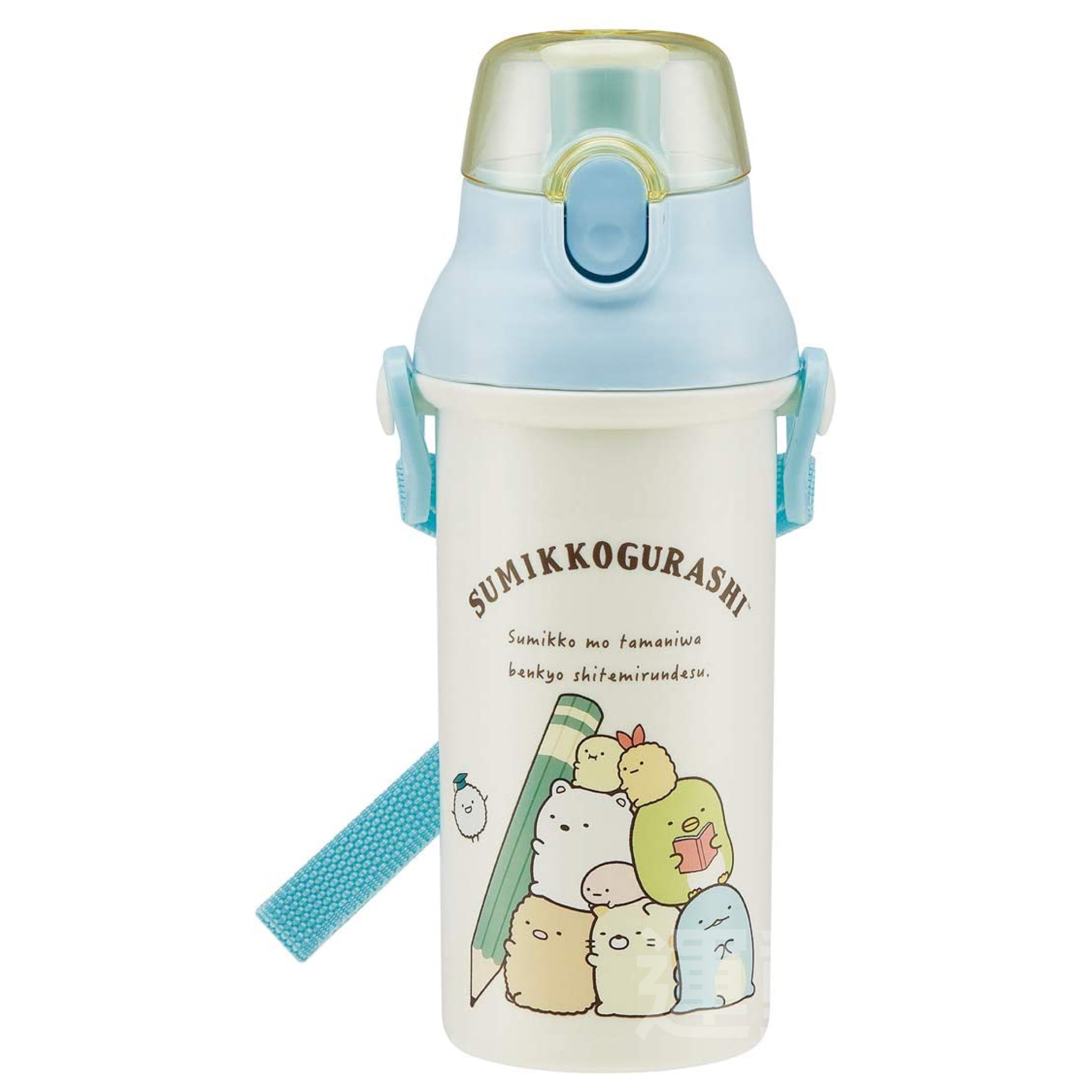 運動族人】Sumikkogurashi Skater 480毫升兒童用水壺角落生物藍