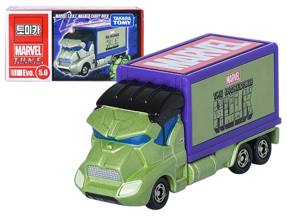 TOMY Disney Motors-Marvel TUNE  Masked Carry Hulk (973225)