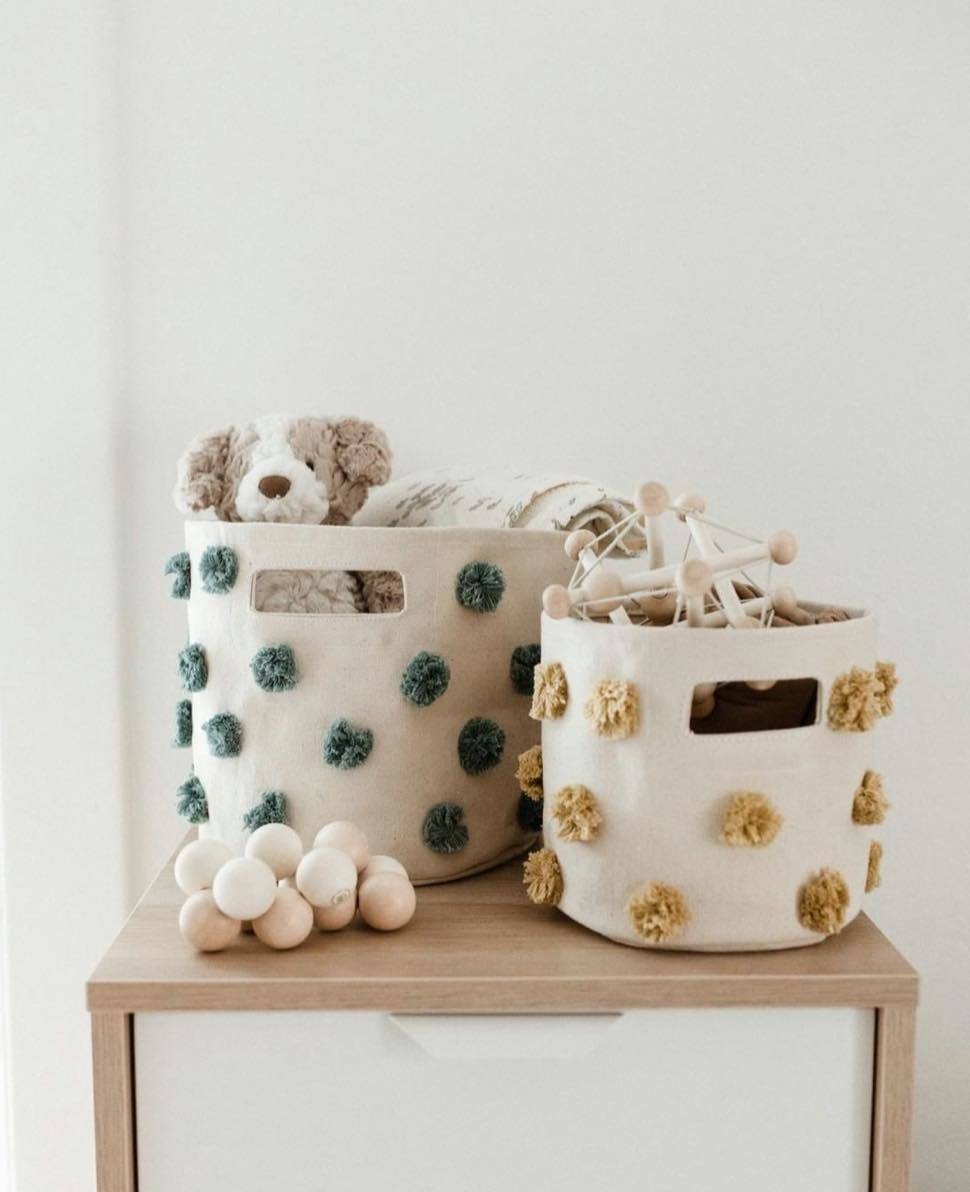PEHR - Pom Pom Mini 收納籃（Deep Sea）
