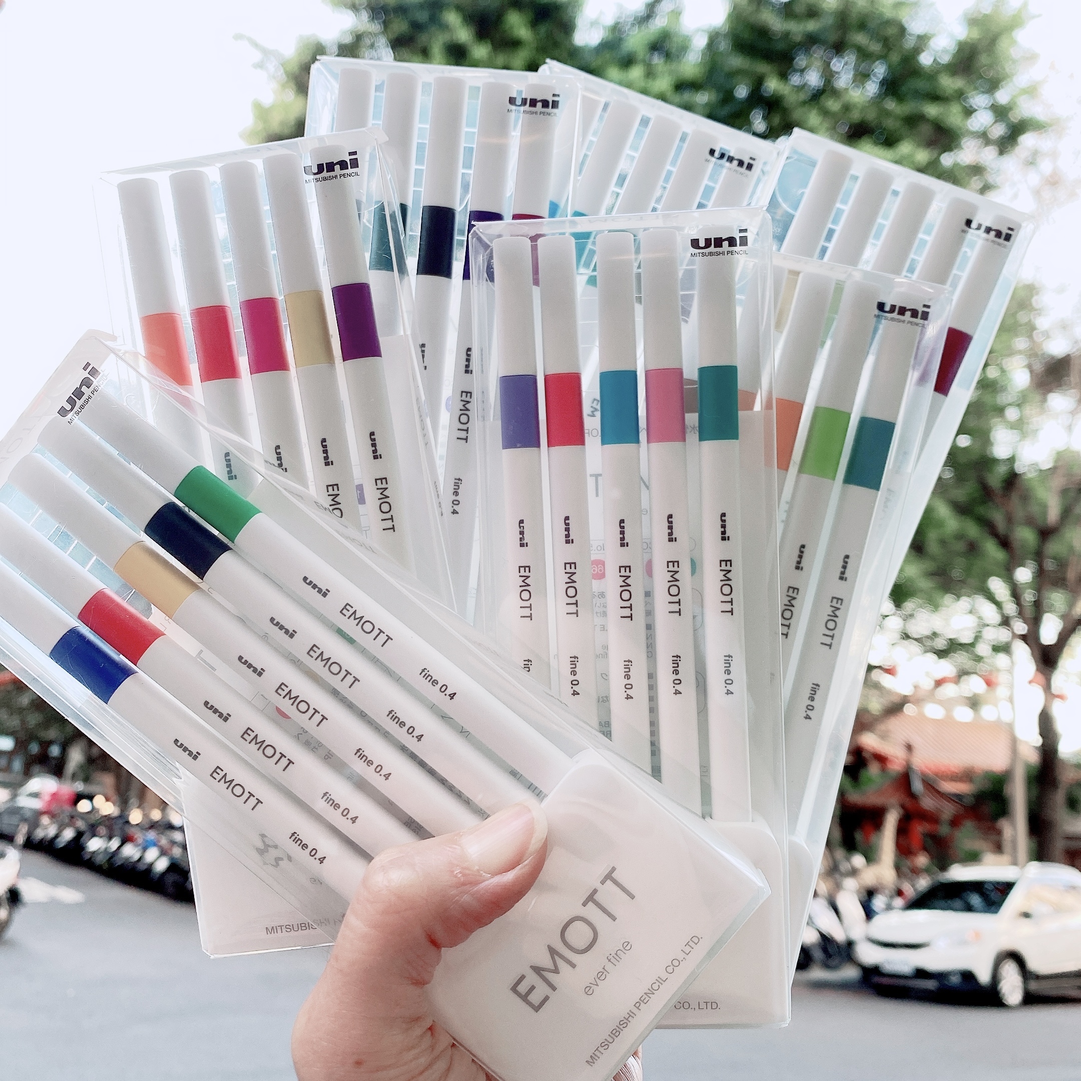 (組合) Uni EMOTT 彩色簽字筆 耐水性簽字筆｜日本 三菱