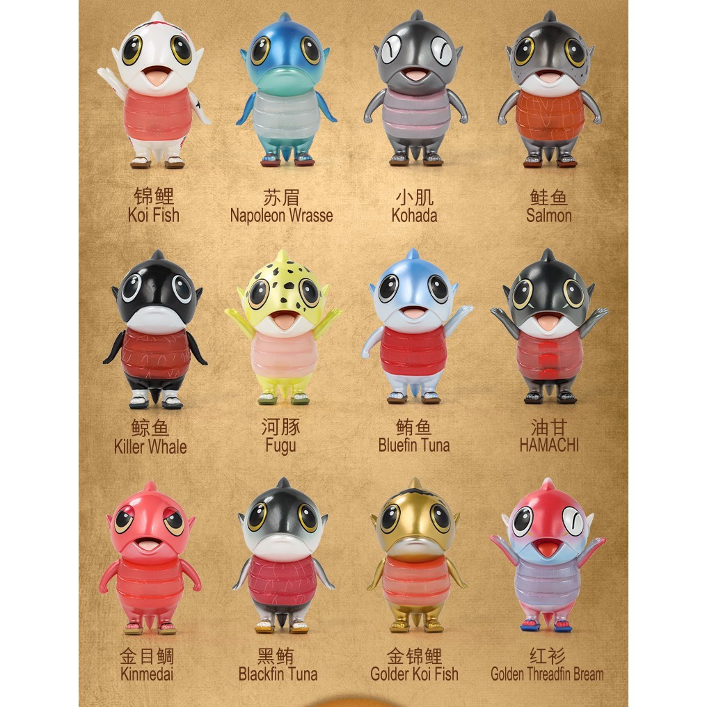POP MART 泡泡瑪特 盒玩 世界之魚系列 小肥魚(隨機出貨一小盒)