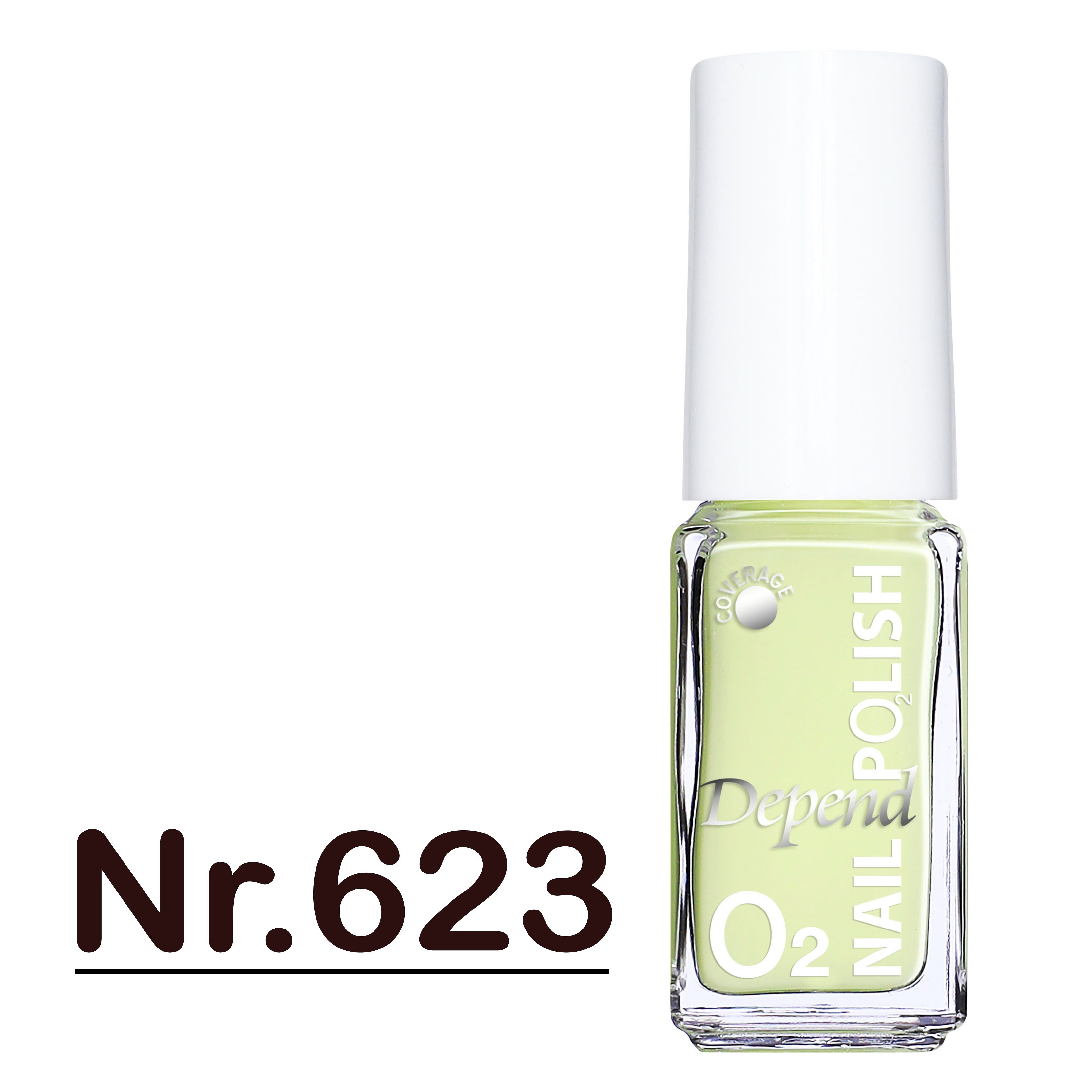 O2 甲油 623 淡粉綠色 (不透明)