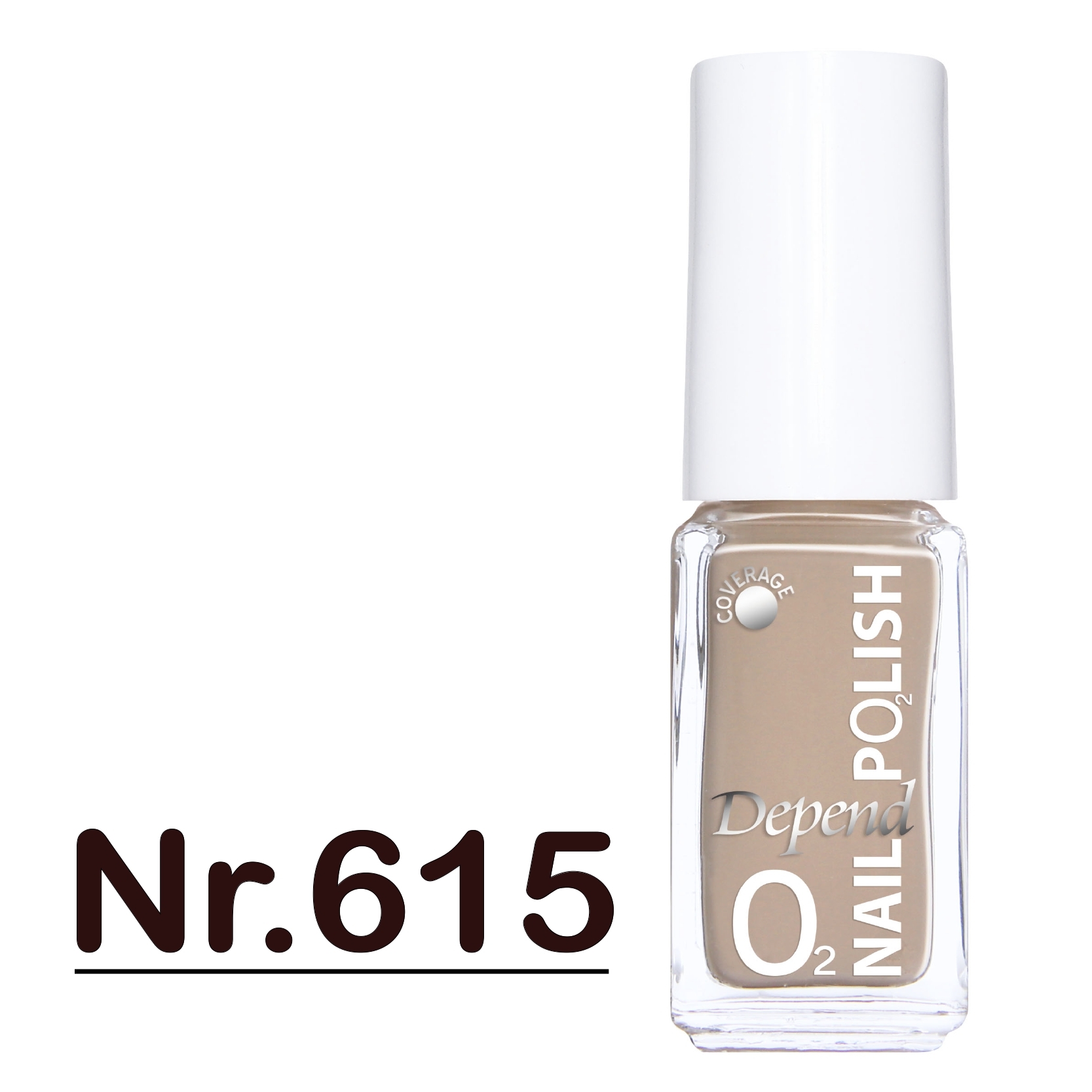 O2 甲油 615 淺米灰裸色 (不透明)