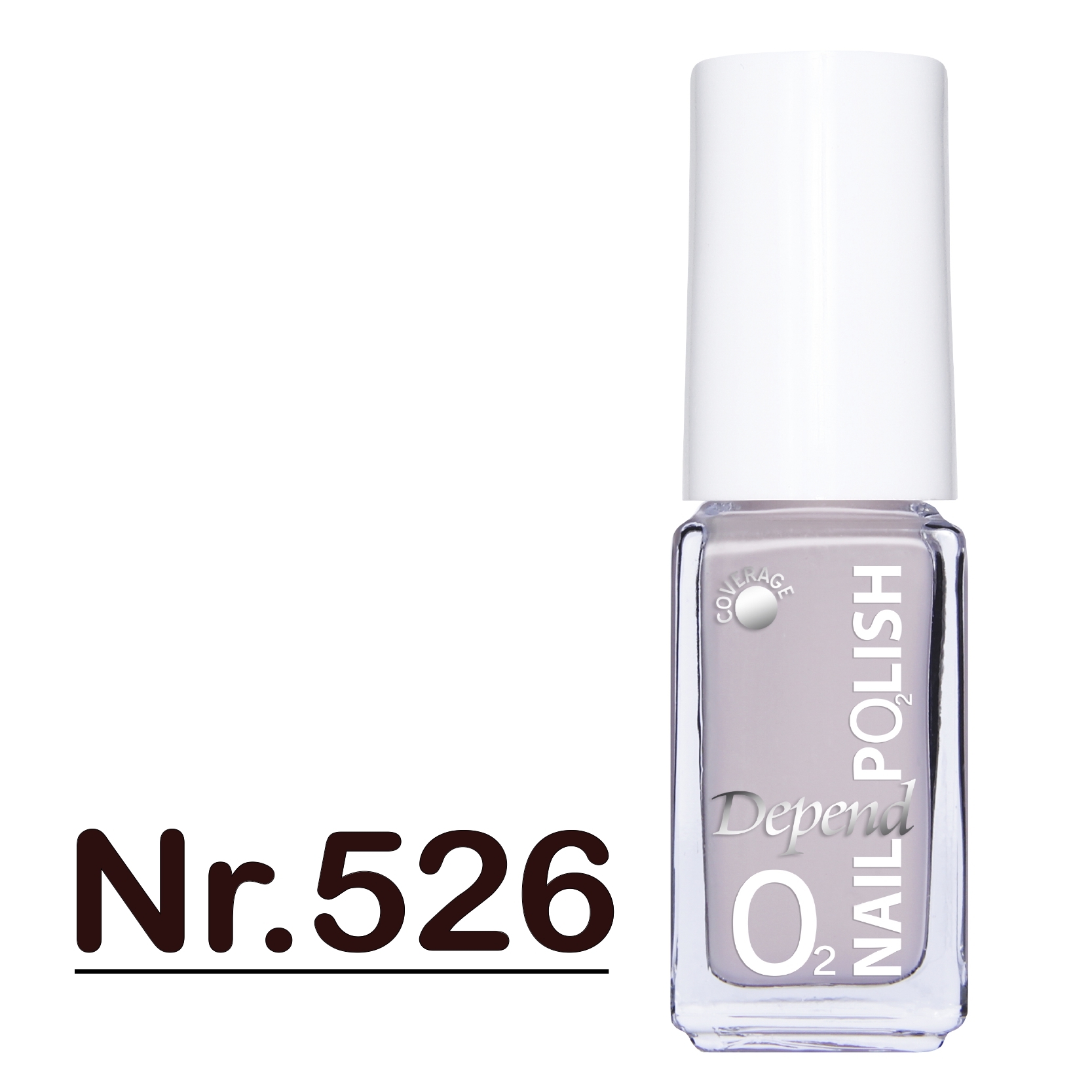 O2 甲油 526 淺米灰粉紅色 (不透明)
