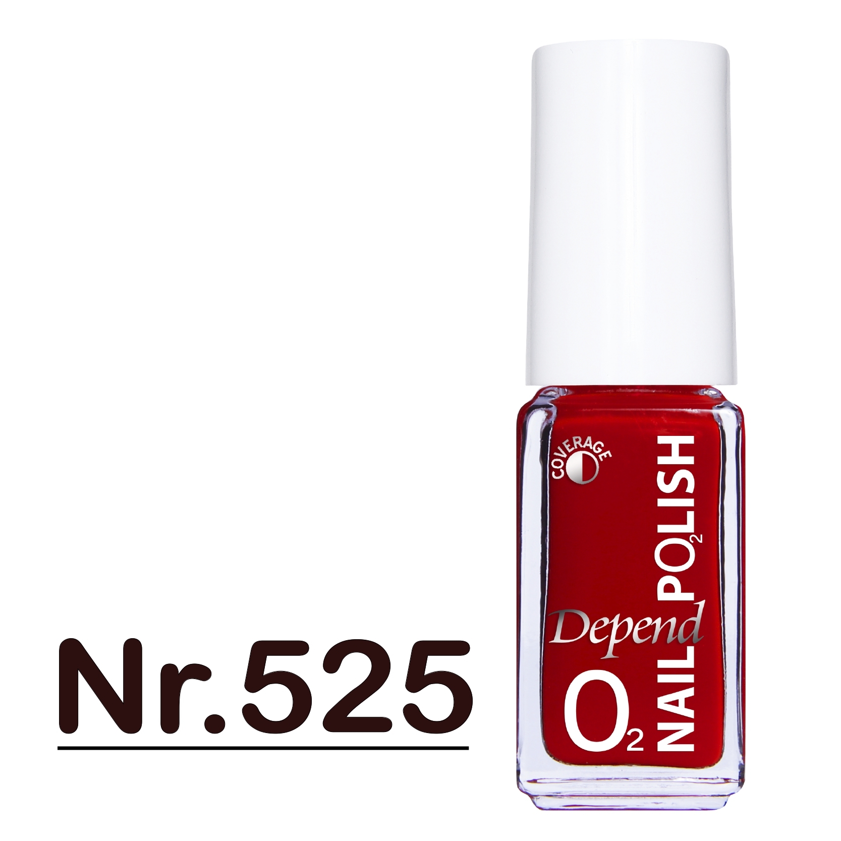 O2 甲油 525 冰晶鮮紅色 (半透明)