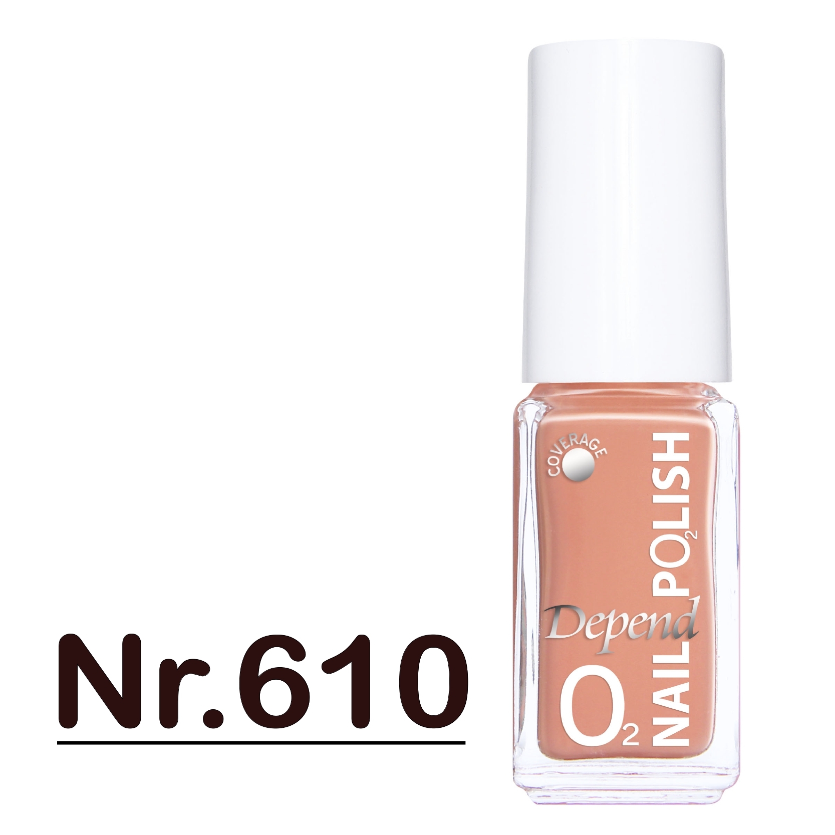 O2 甲油 610 柔和嫩橘色 (不透明)