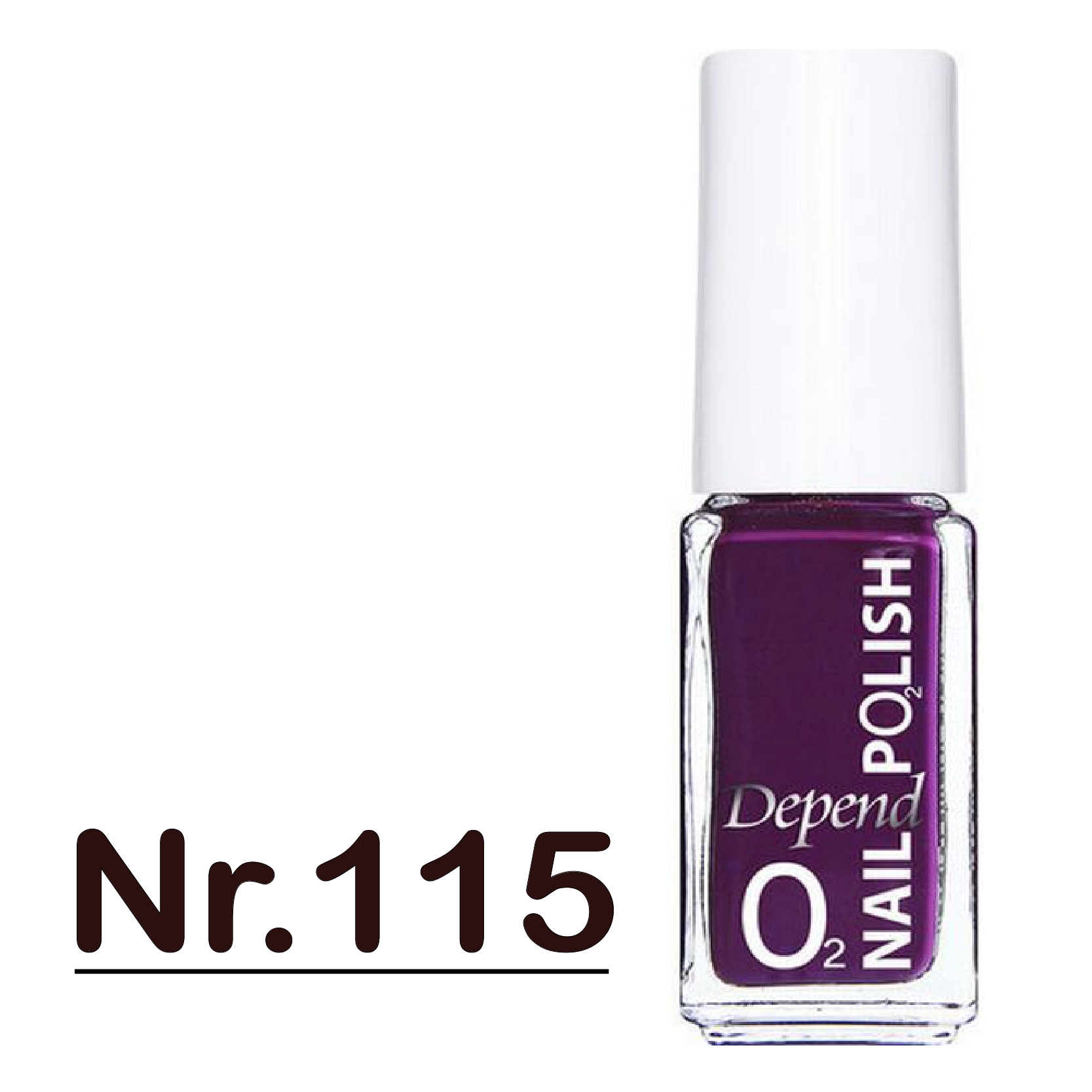 O2 甲油 115 黑加侖子紫色 (不透明)