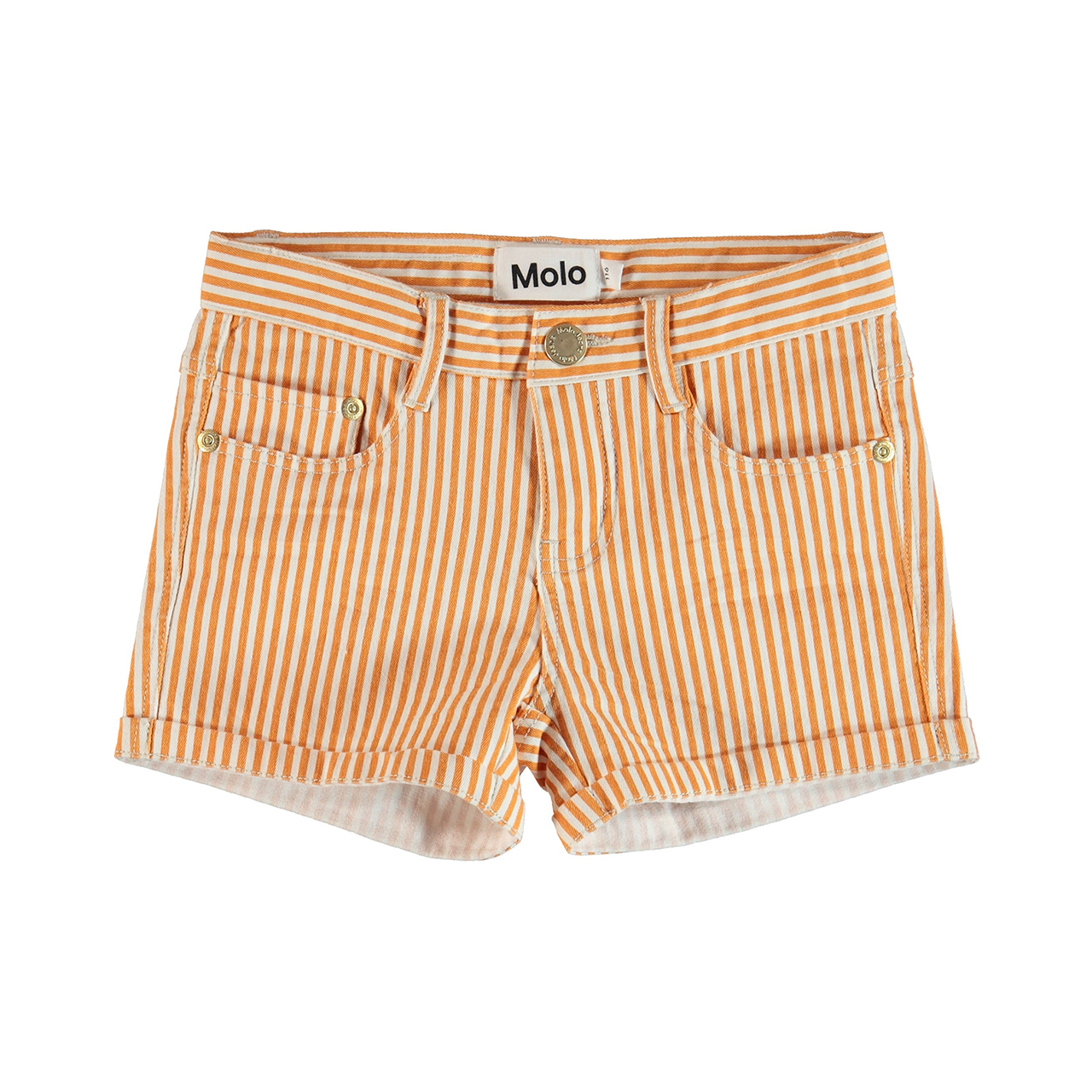 〖 Molo 〗橘色條紋小短褲