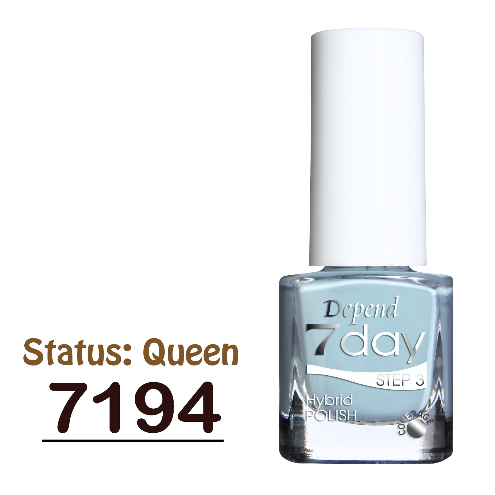 7day 仿GEL甲快乾甲油 7194 粉彩嫩藍色 (不透明)