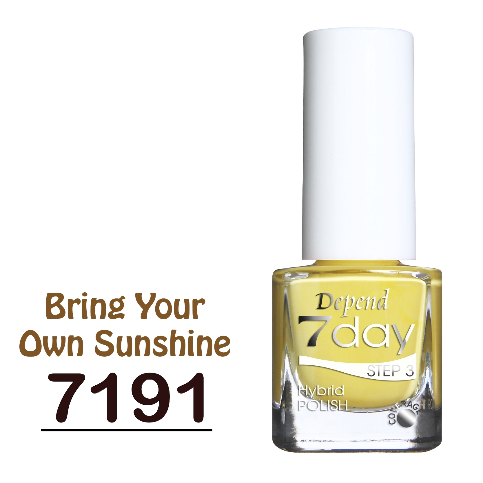 7day 仿GEL甲快乾甲油 7191 嫩黃色 (不透明)