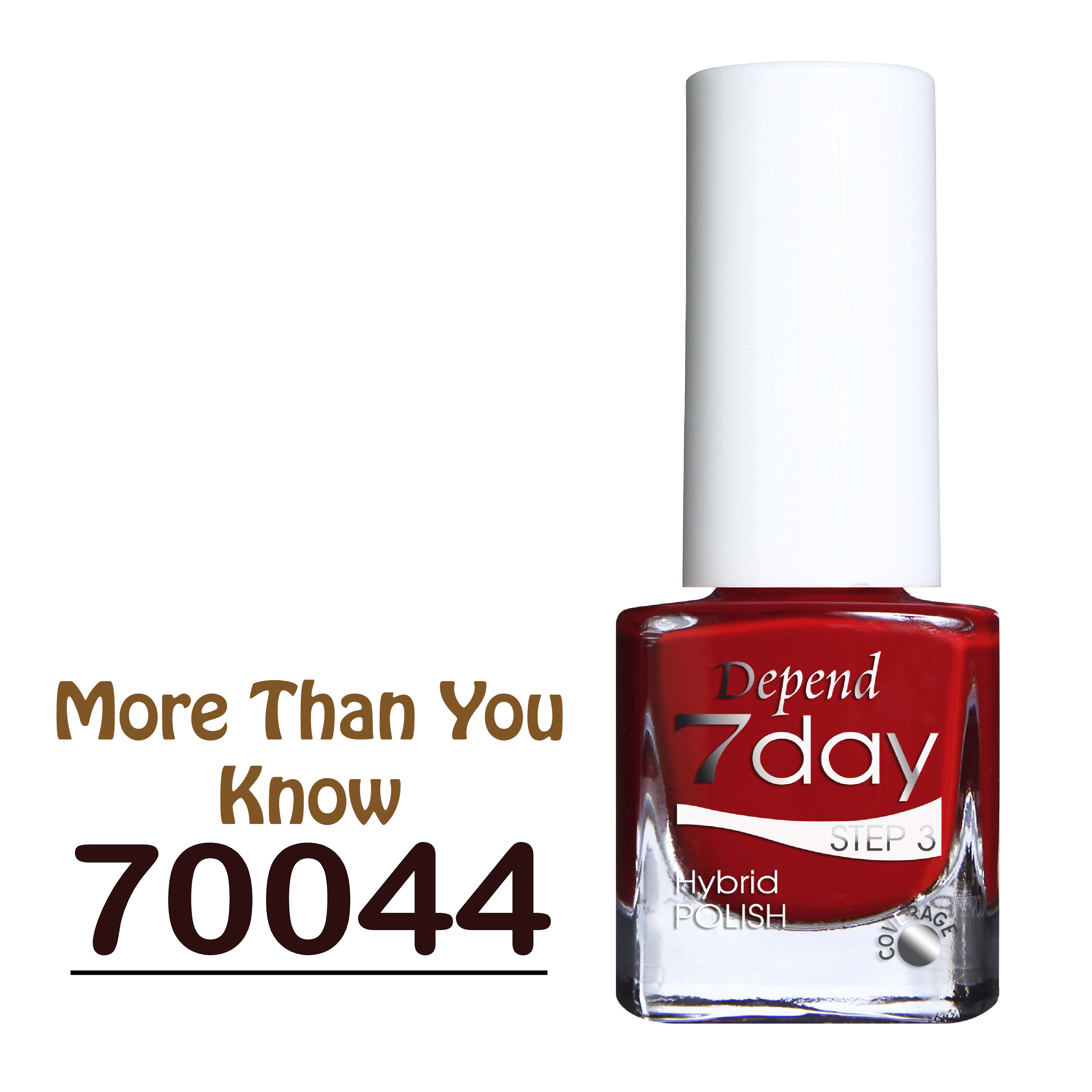 7day 仿GEL甲快乾甲油 70044 彩虹鮮紅色 (不透明)