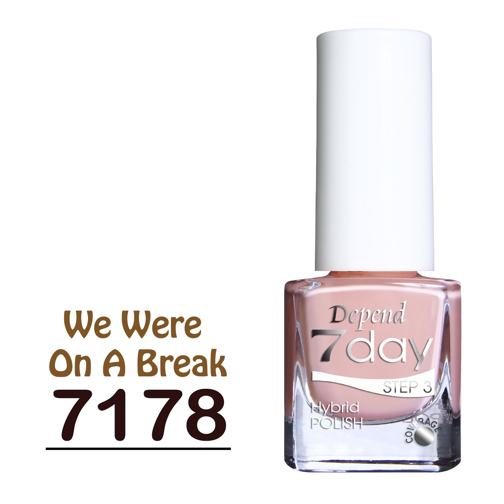 7day 仿GEL甲快乾甲油 7178 糖果粉橙色 (不透明)